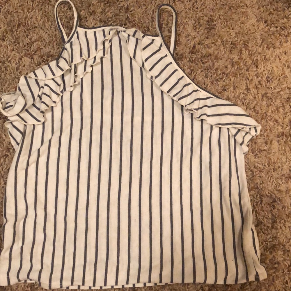 White and grey top